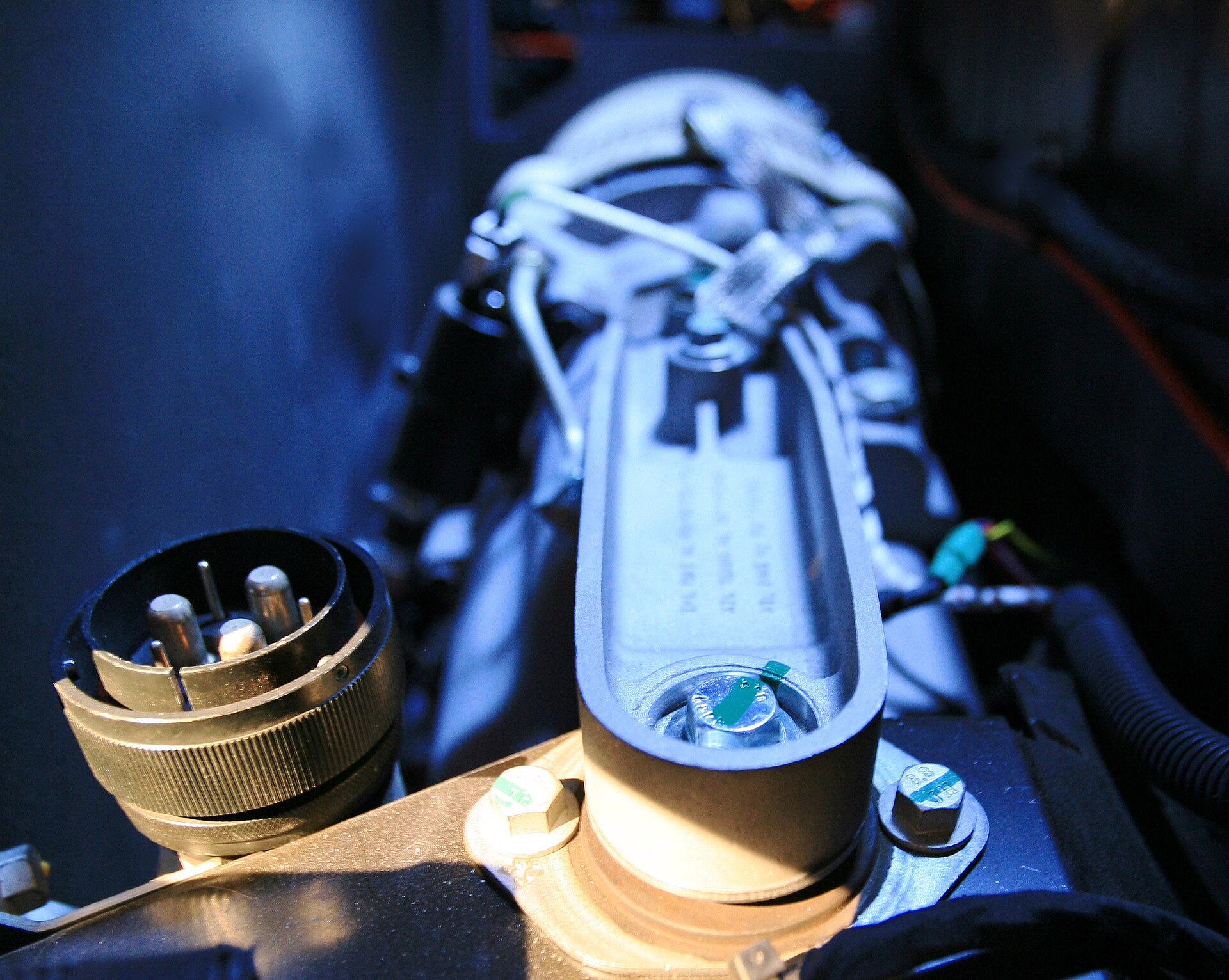 Tesla electric drive motor on display